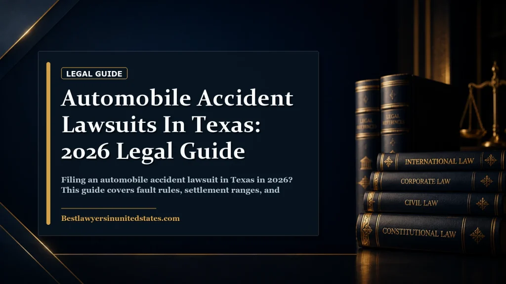 Automobile Accident Lawsuits in Texas: 2026 Legal Guide featured legal article image