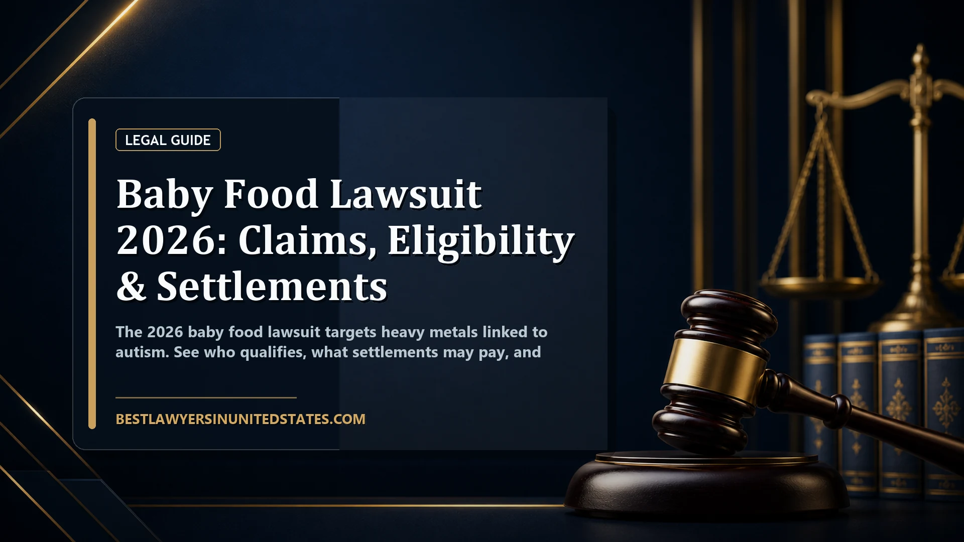 Baby Food Lawsuit 2026: Claims, Eligibility & Settlements featured legal article image