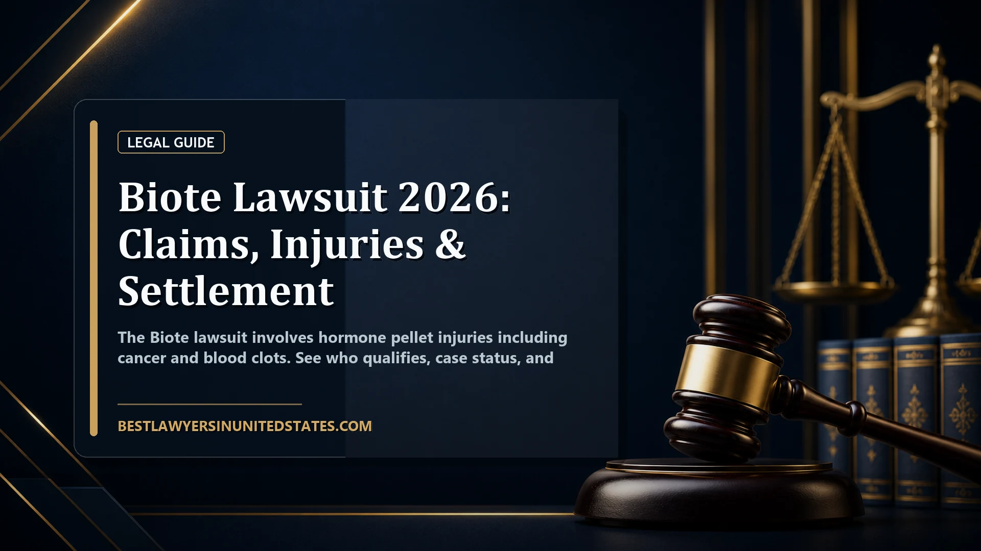 Biote Lawsuit 2026: Claims, Injuries & Settlement featured legal article image