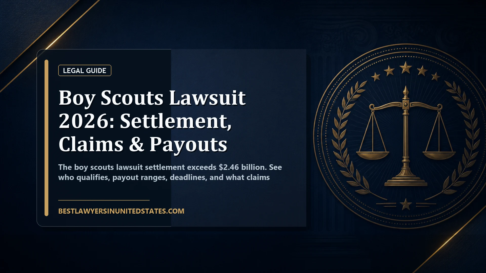 Boy Scouts Lawsuit 2026: Settlement, Claims & Payouts featured legal article image