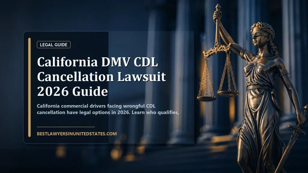 California DMV CDL Cancellation Lawsuit 2026 Guide featured legal article image