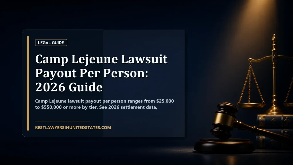 Camp Lejeune Lawsuit Payout Per Person: 2026 Guide featured legal article image