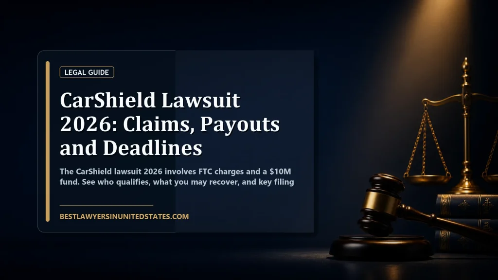 CarShield Lawsuit 2026: Claims, Payouts and Deadlines featured legal article image