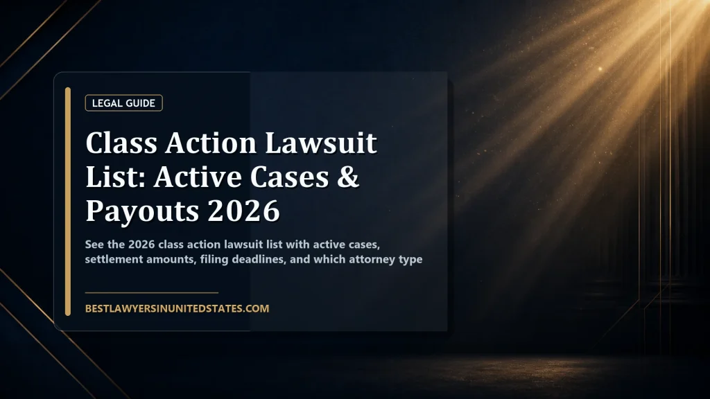 Class Action Lawsuit List: Active Cases & Payouts 2026 featured legal article image