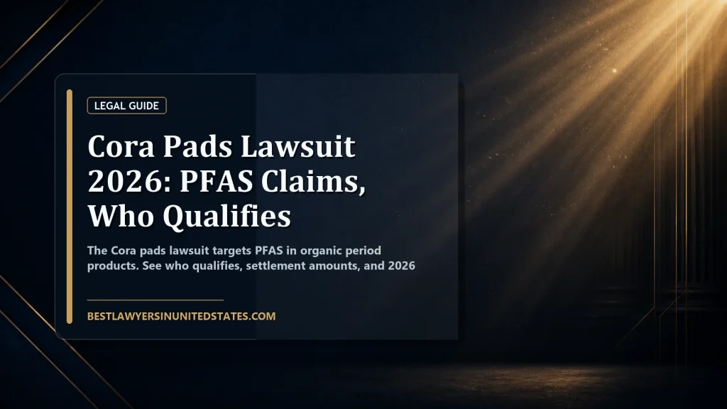 Cora Pads Lawsuit 2026: PFAS Claims, Who Qualifies featured legal article image