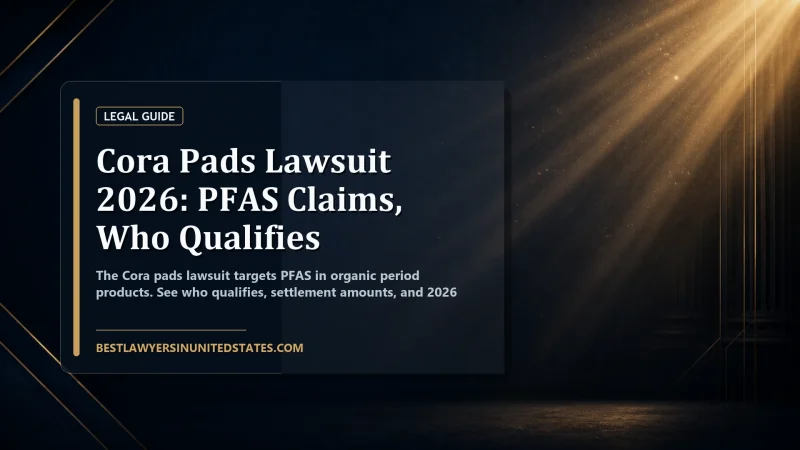 Cora Pads Lawsuit 2026: PFAS Claims, Who Qualifies featured legal article image