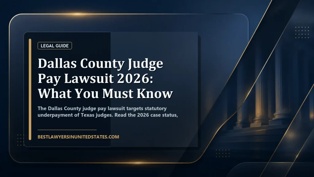 Dallas County Judge Pay Lawsuit 2026: What You Must Know featured legal article image