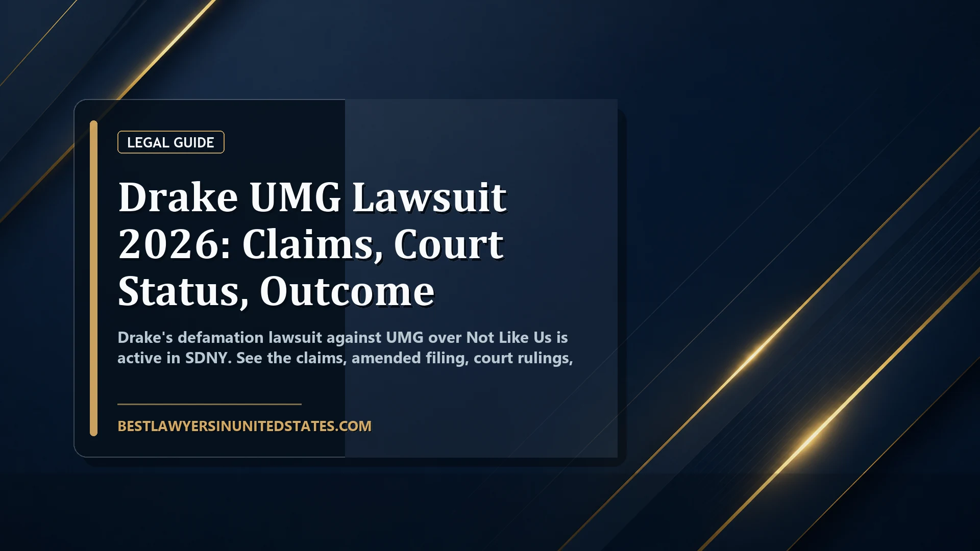 Drake UMG Lawsuit 2026: Claims, Court Status, Outcome featured legal article image