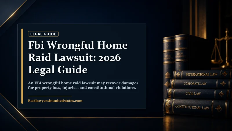 FBI Wrongful Home Raid Lawsuit: 2026 Legal Guide featured legal article image