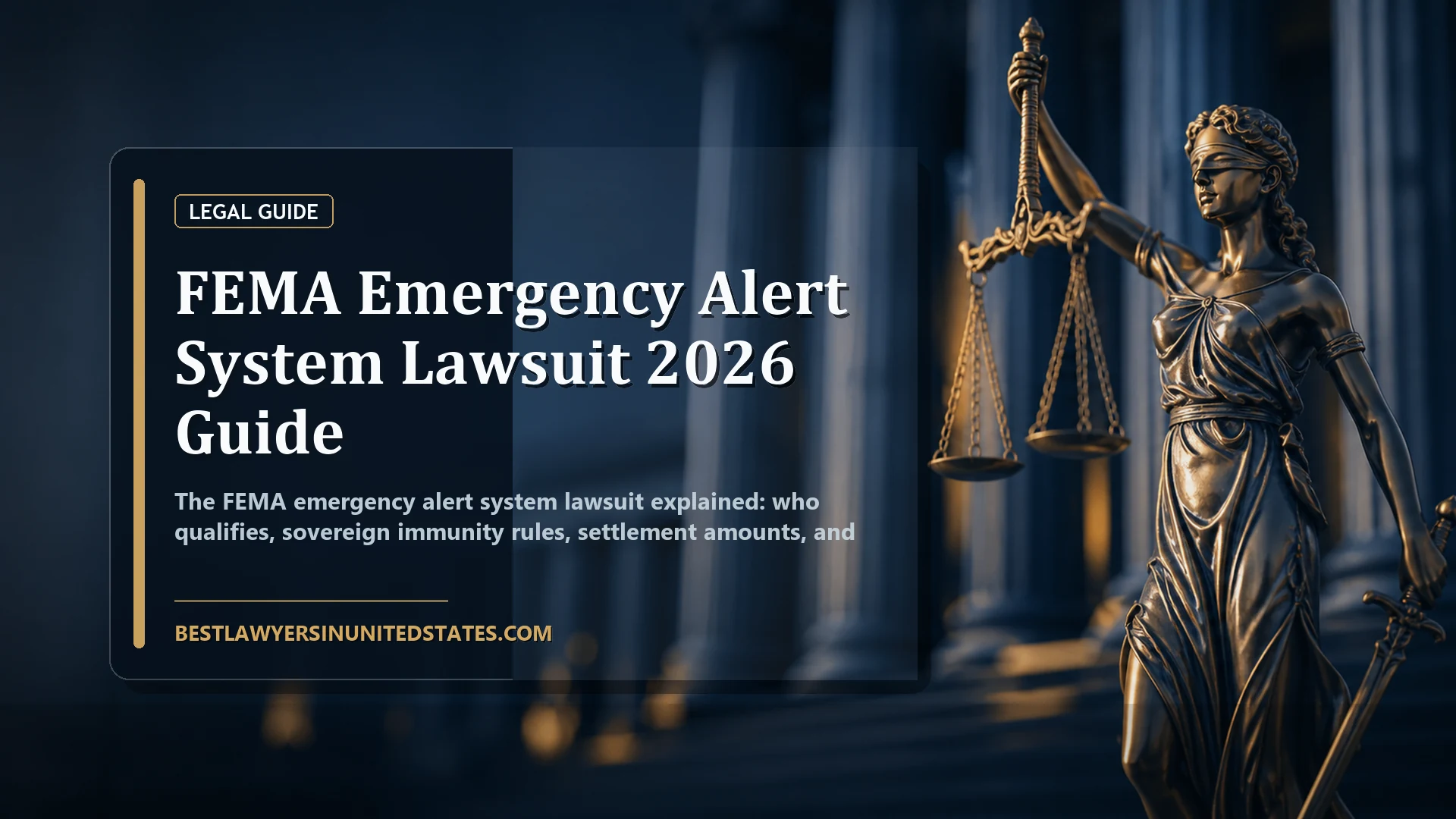 FEMA Emergency Alert System Lawsuit 2026 Guide featured legal article image