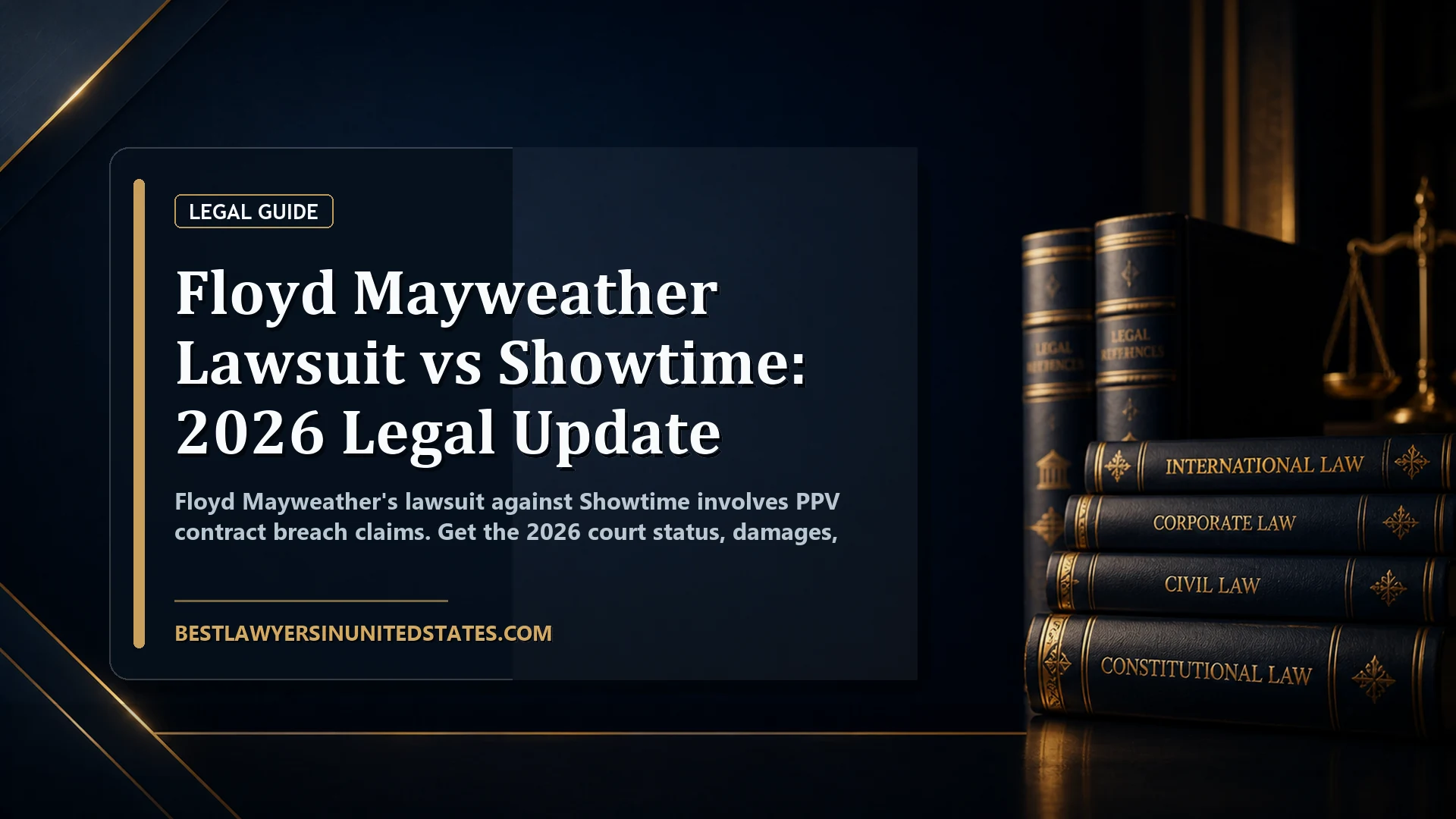 Floyd Mayweather Lawsuit vs Showtime: 2026 Legal Update featured legal article image