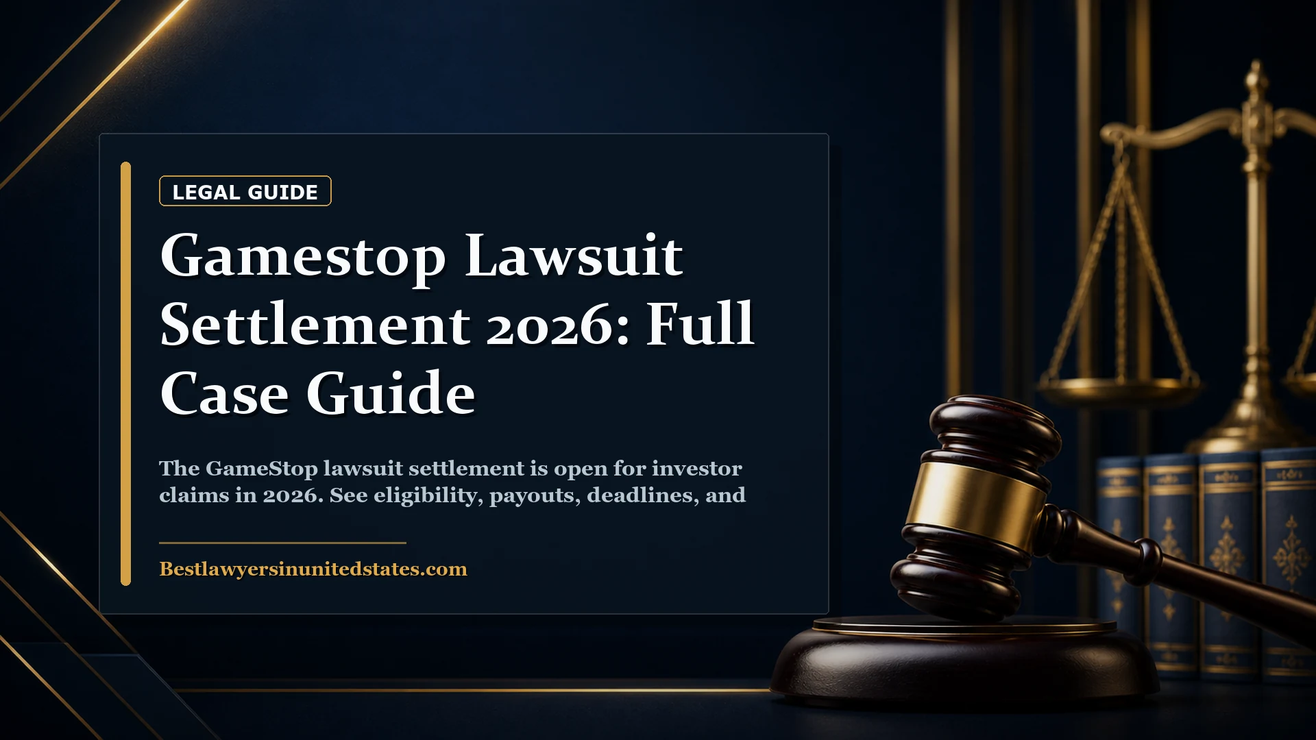 GameStop Lawsuit Settlement 2026: Full Case Guide featured legal article image