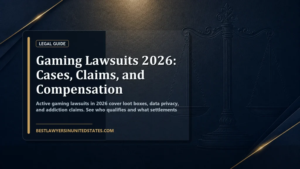 Gaming Lawsuits 2026: Cases, Claims, and Compensation featured legal article image