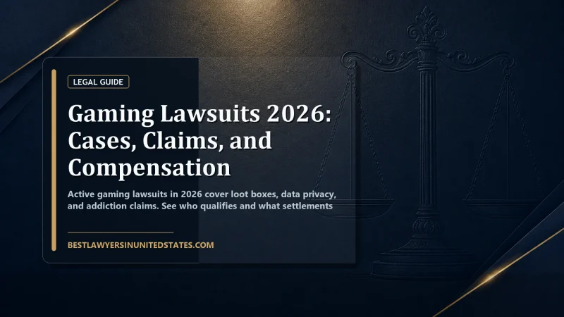 Gaming Lawsuits 2026: Cases, Claims, and Compensation featured legal article image