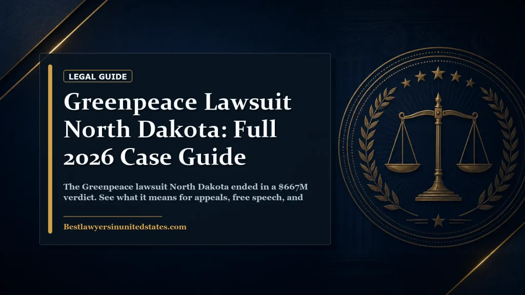 Greenpeace Lawsuit North Dakota: Full 2026 Case Guide featured legal article image
