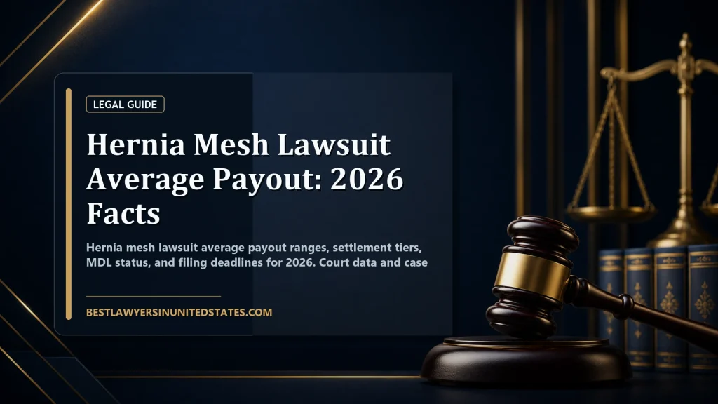 Hernia Mesh Lawsuit Average Payout: 2026 Facts featured legal article image