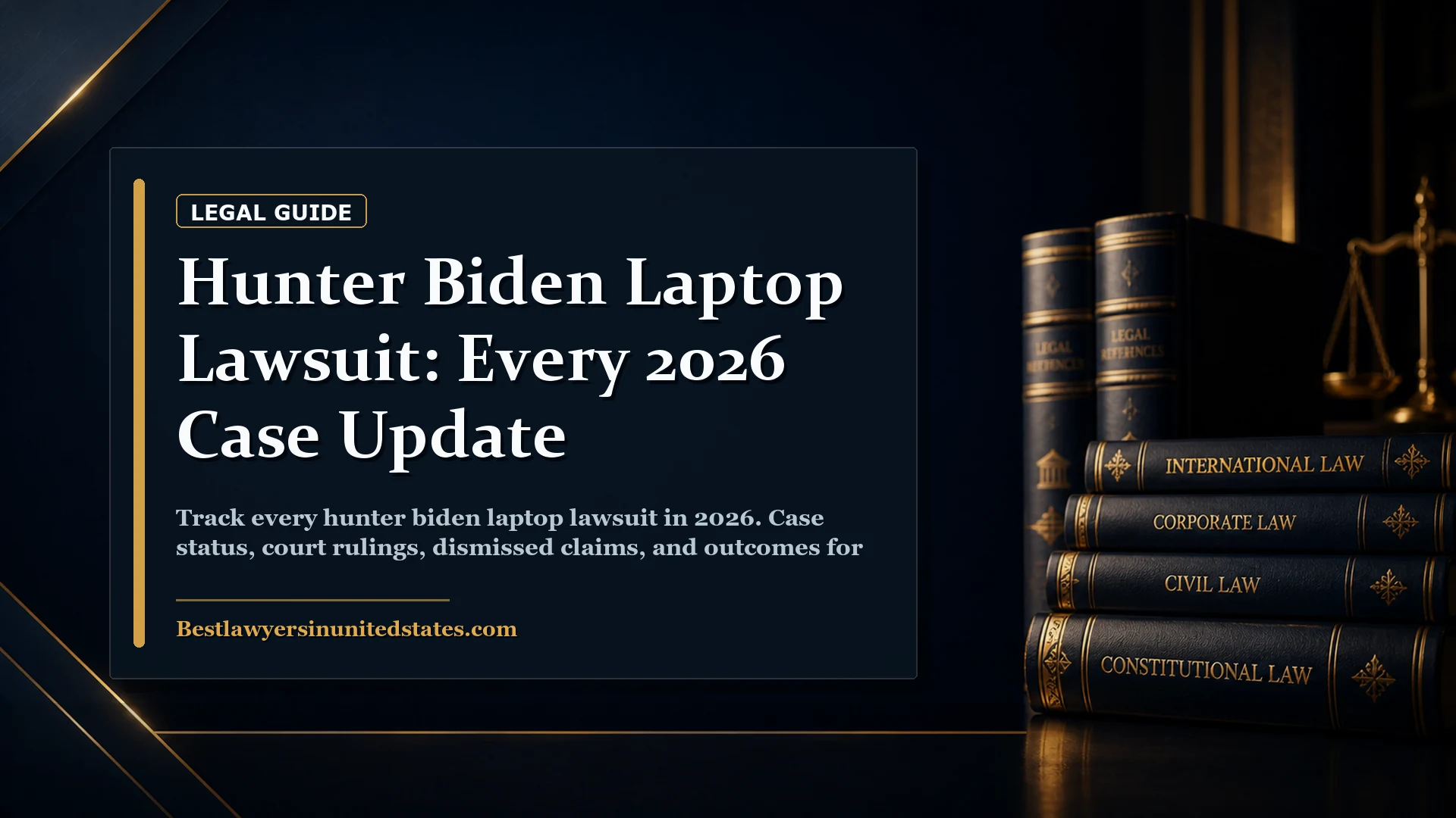 Hunter Biden Laptop Lawsuit: Every 2026 Case Update featured legal article image