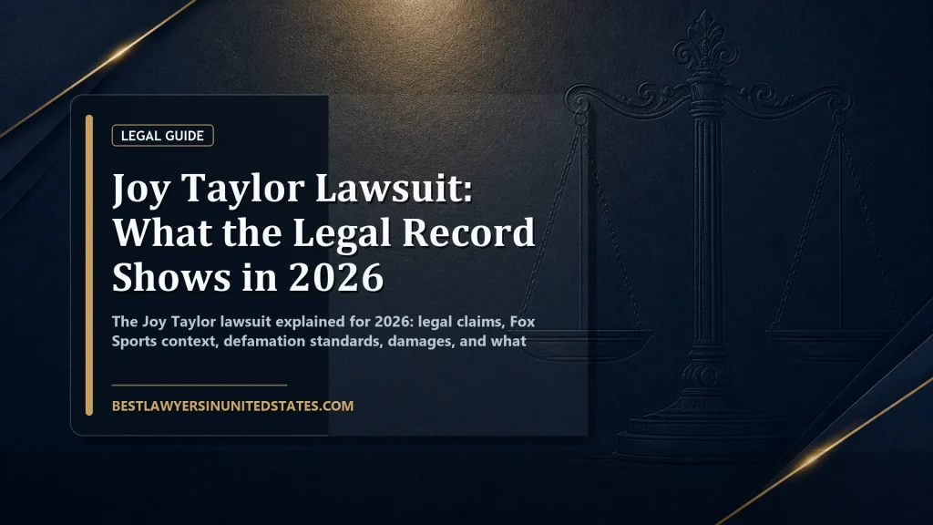 Joy Taylor Lawsuit: What the Legal Record Shows in 2026 featured legal article image