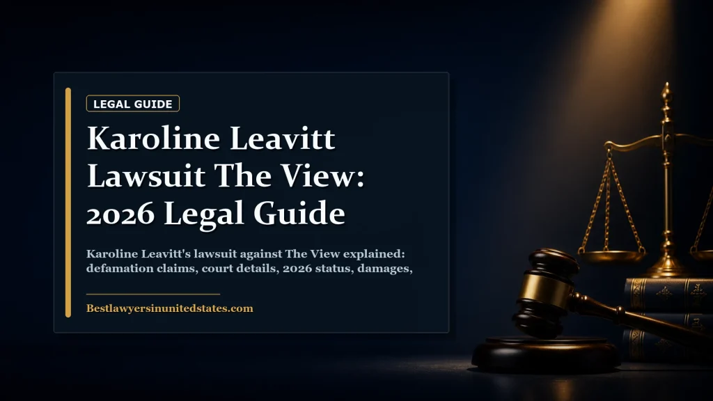 Karoline Leavitt Lawsuit The View: 2026 Legal Guide featured legal article image