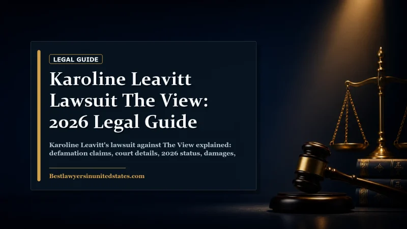 Karoline Leavitt Lawsuit The View: 2026 Legal Guide featured legal article image