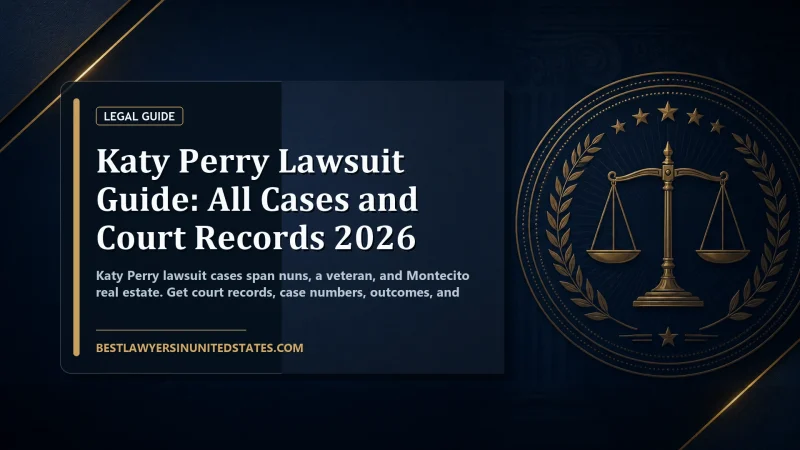Katy Perry Lawsuit Guide: All Cases and Court Records 2026 featured legal article image