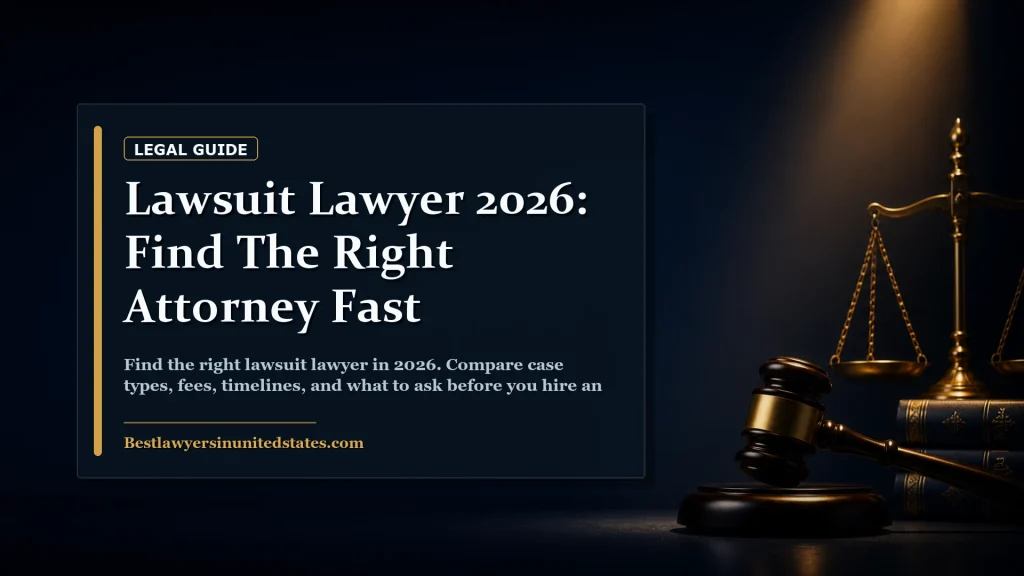 Lawsuit Lawyer 2026: Find the Right Attorney Fast featured legal article image