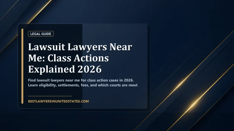 Lawsuit Lawyers Near Me: Class Actions Explained 2026 featured legal article image