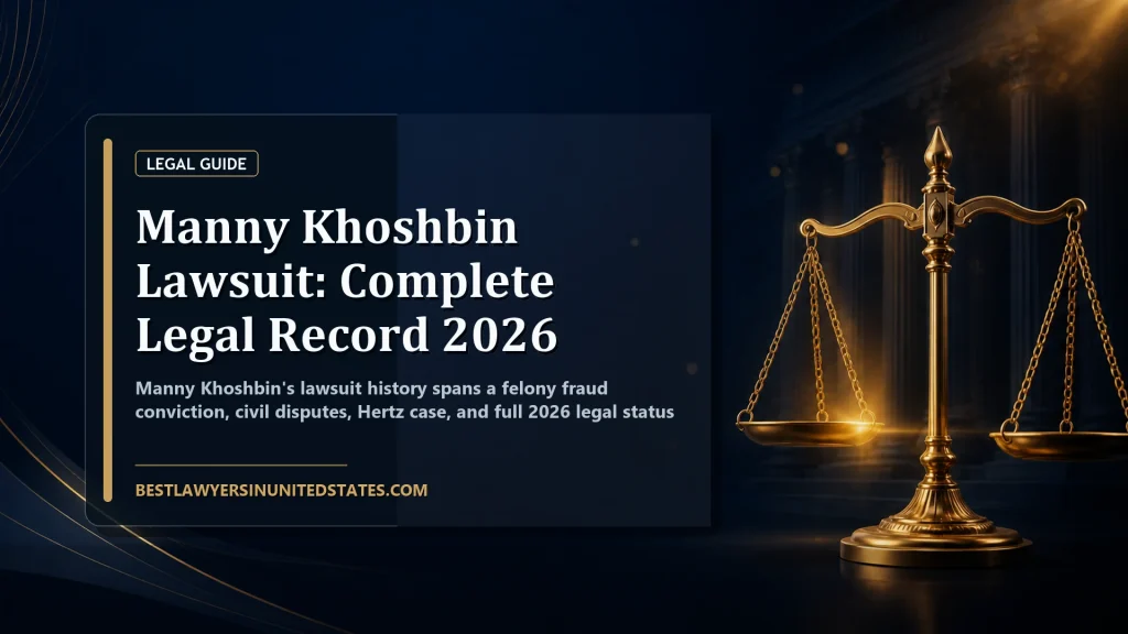 Manny Khoshbin Lawsuit: Complete Legal Record 2026 featured legal article image