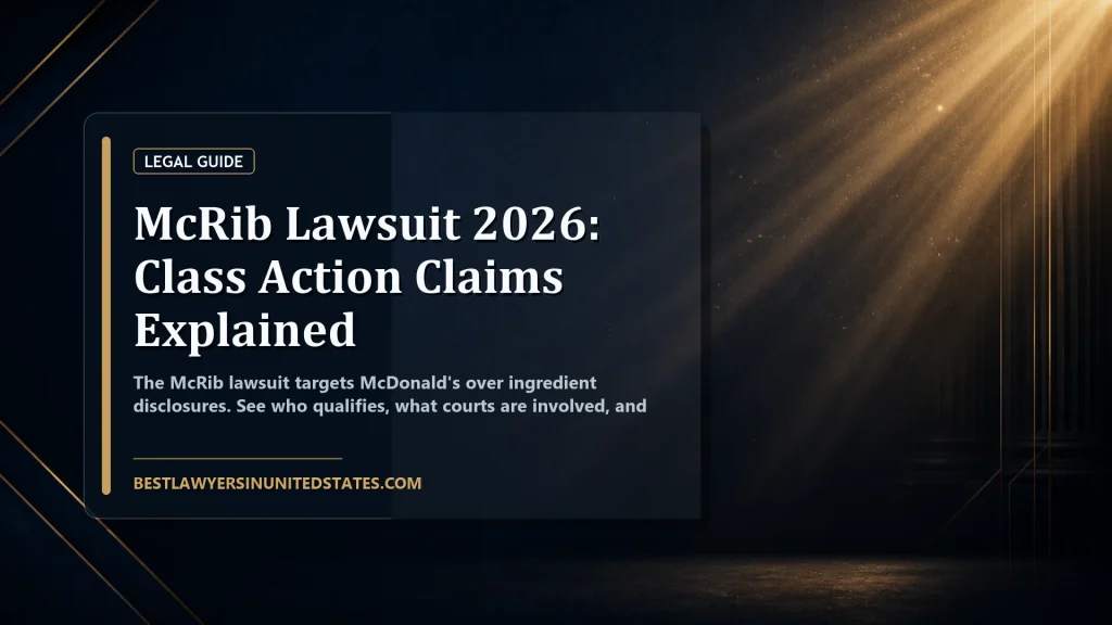 McRib Lawsuit 2026: Class Action Claims Explained featured legal article image