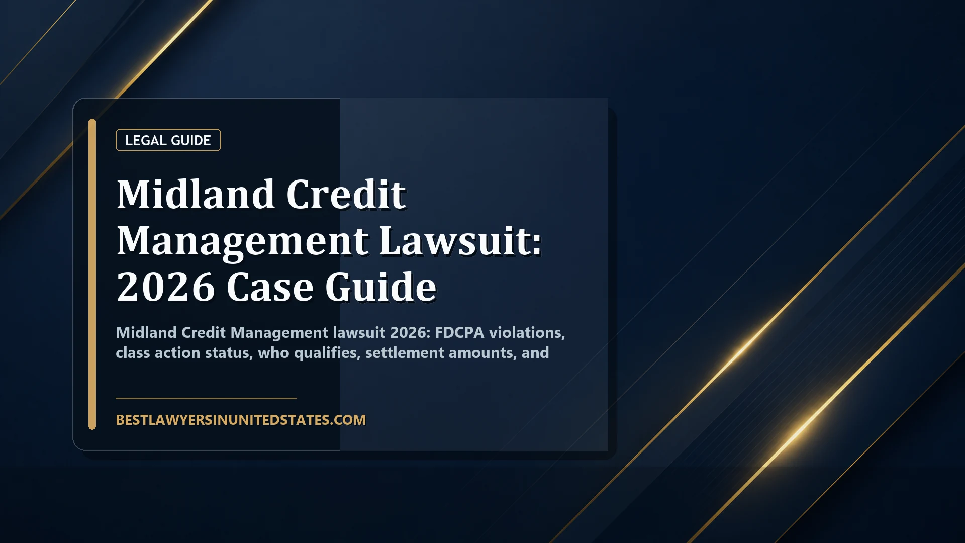Midland Credit Management Lawsuit: 2026 Case Guide featured legal article image