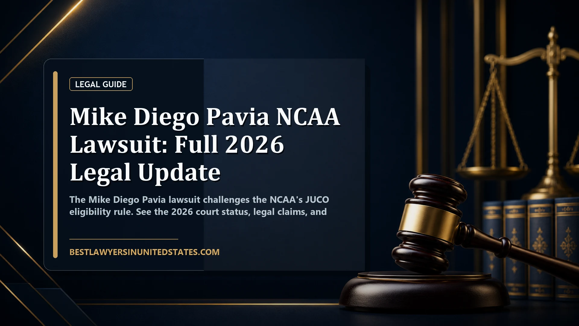 Mike Diego Pavia NCAA Lawsuit: Full 2026 Legal Update featured legal article image