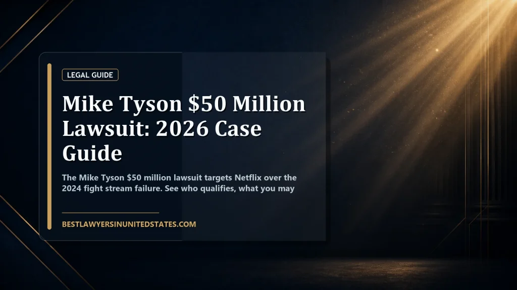 Mike Tyson $50 Million Lawsuit: 2026 Case Guide featured legal article image