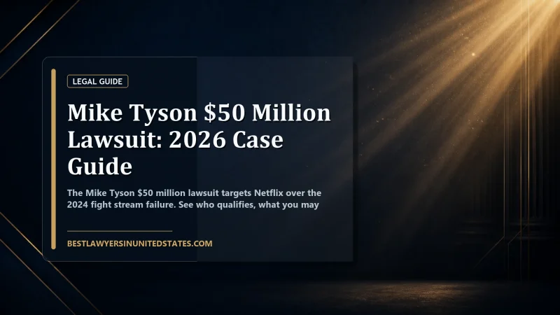 Mike Tyson $50 Million Lawsuit: 2026 Case Guide featured legal article image