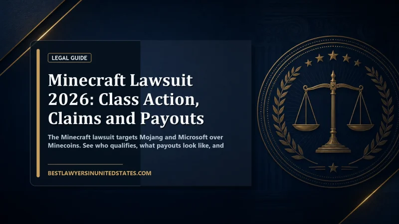 Minecraft Lawsuit 2026: Class Action, Claims and Payouts featured legal article image
