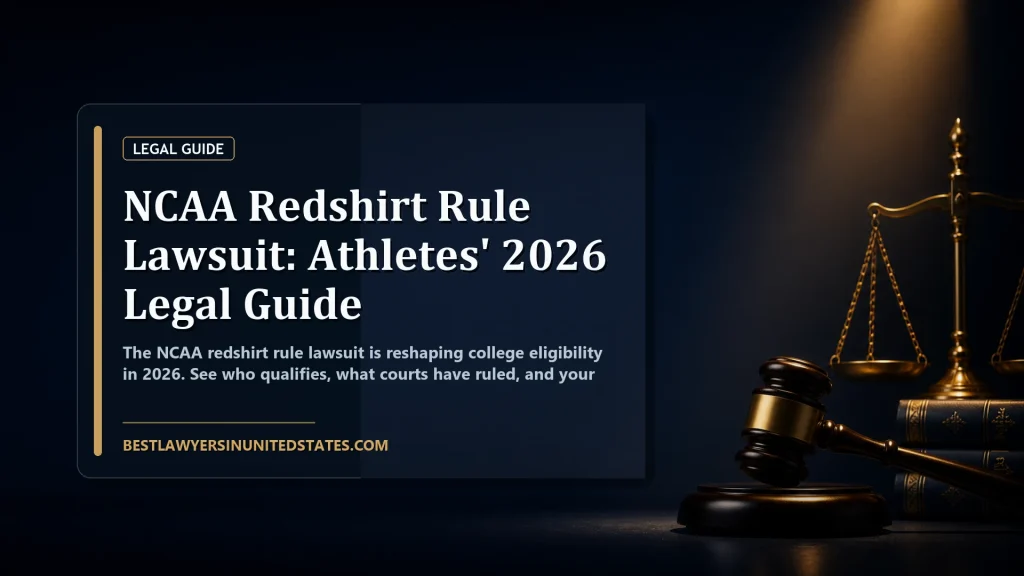 NCAA Redshirt Rule Lawsuit: Athletes' 2026 Legal Guide featured legal article image
