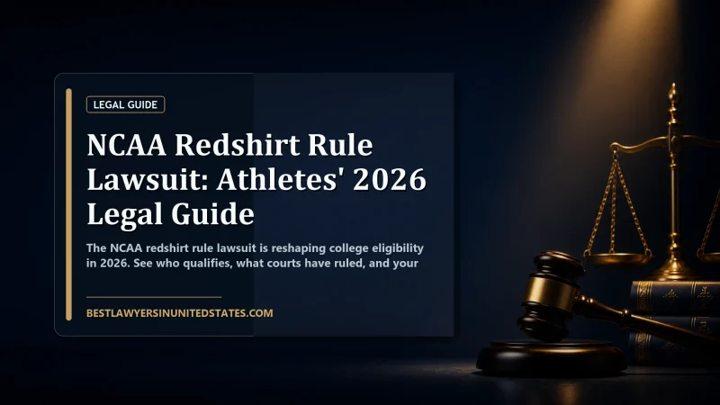 NCAA Redshirt Rule Lawsuit: Athletes' 2026 Legal Guide featured legal article image