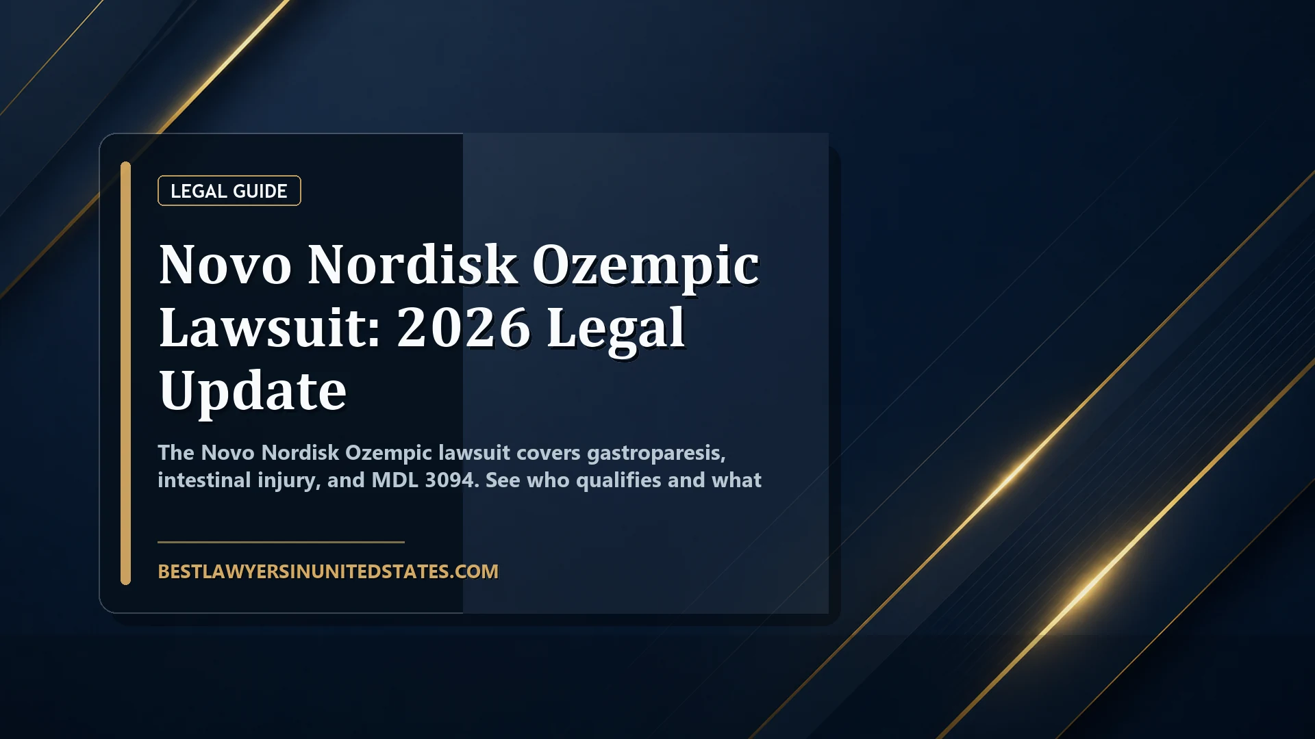 Novo Nordisk Ozempic Lawsuit: 2026 Legal Update featured legal article image