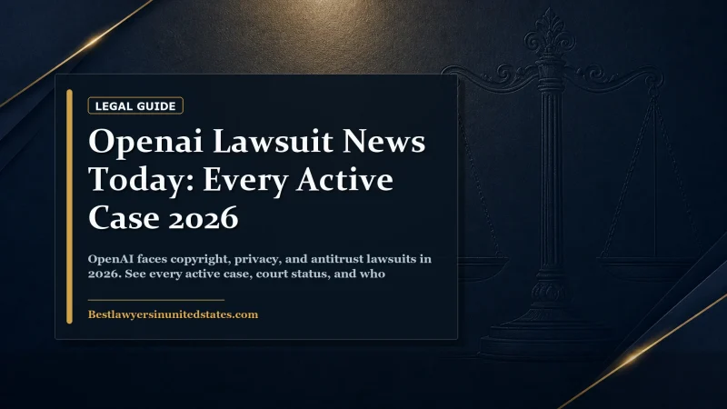 OpenAI Lawsuit News Today: Every Active Case 2026 featured legal article image