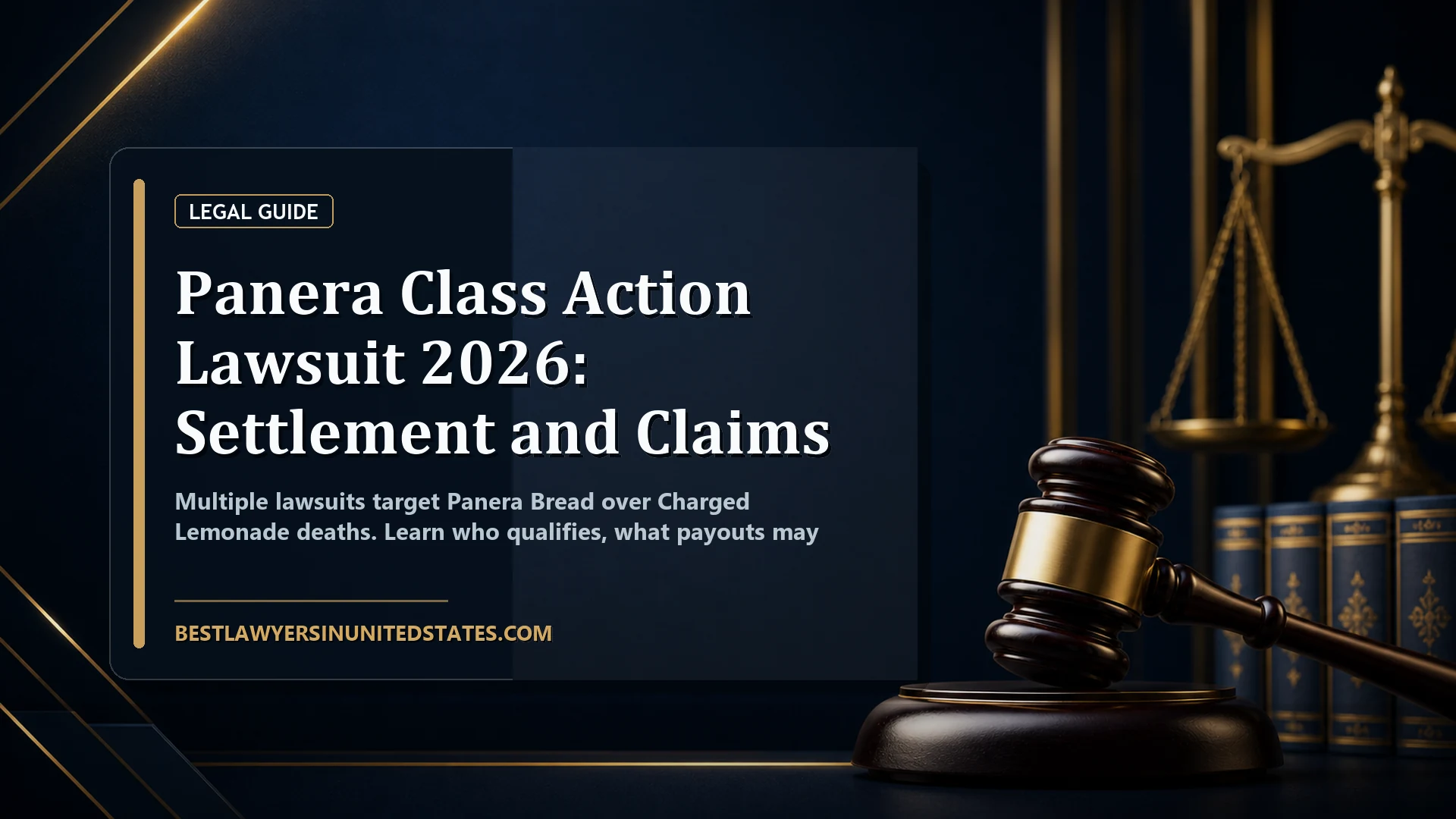 Panera Class Action Lawsuit 2026: Settlement and Claims featured legal article image