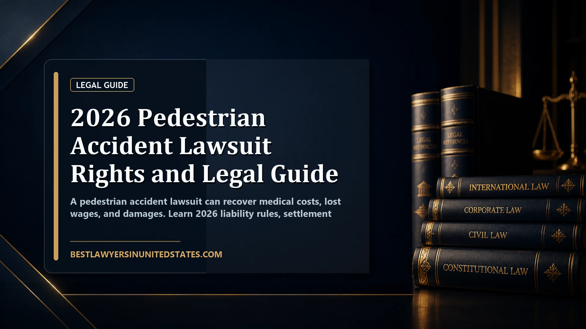 2026 Pedestrian Accident Lawsuit Rights and Legal Guide featured legal article image