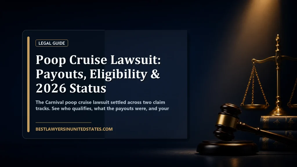 Poop Cruise Lawsuit: Payouts, Eligibility & 2026 Status featured legal article image