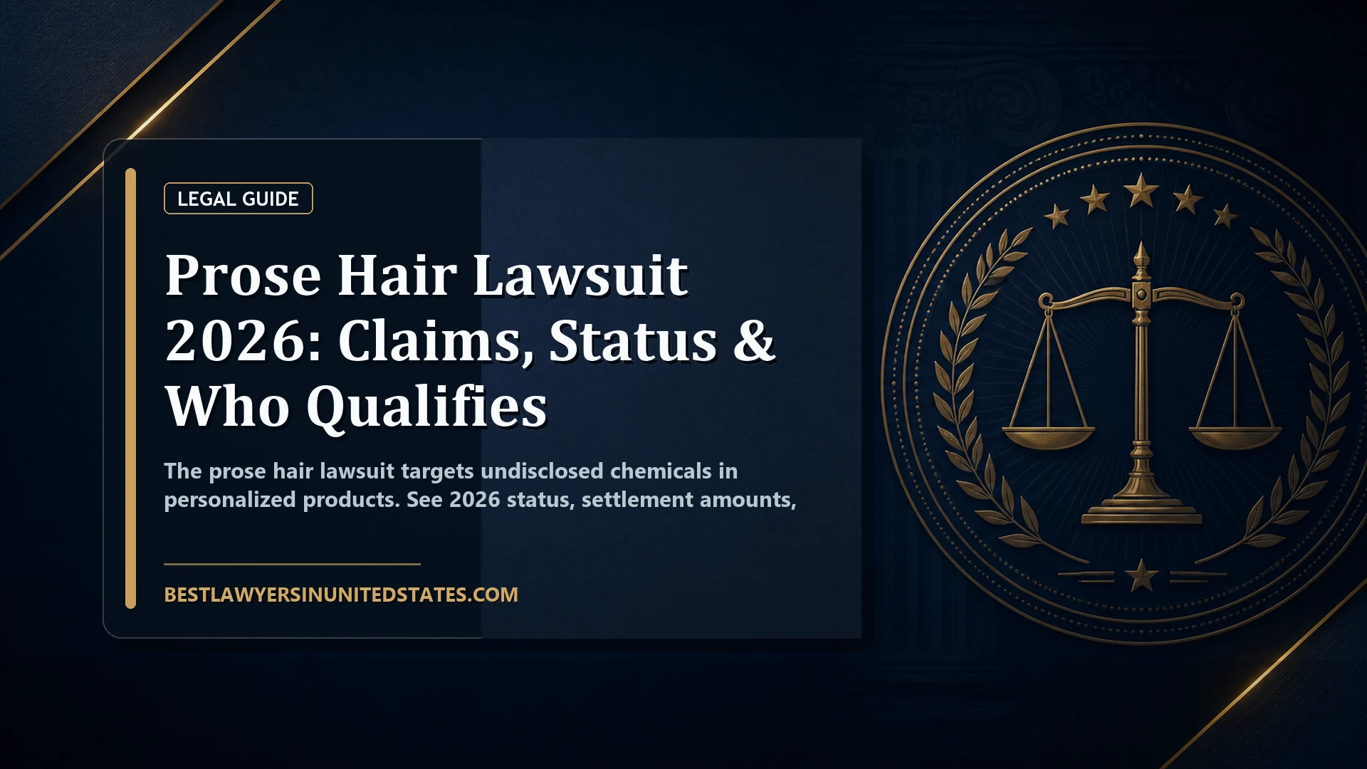 Prose Hair Lawsuit 2026: Claims, Status & Who Qualifies featured legal article image