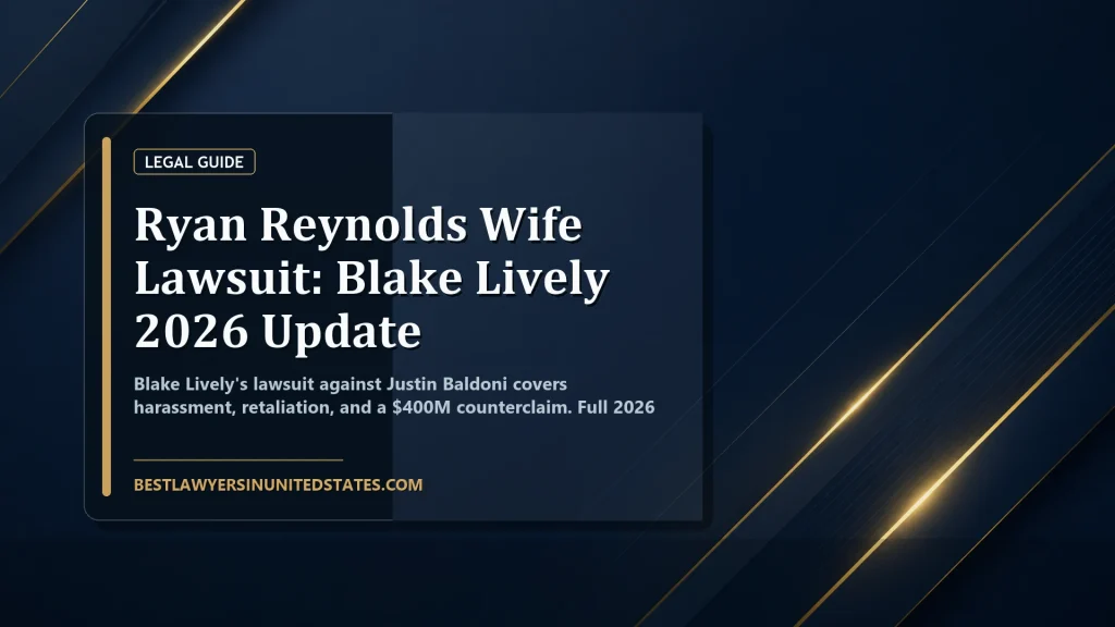 Ryan Reynolds Wife Lawsuit: Blake Lively 2026 Update featured legal article image
