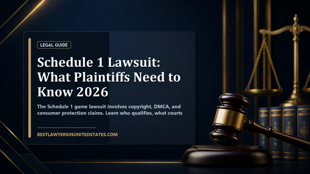 Schedule 1 Lawsuit: What Plaintiffs Need to Know 2026 featured legal article image