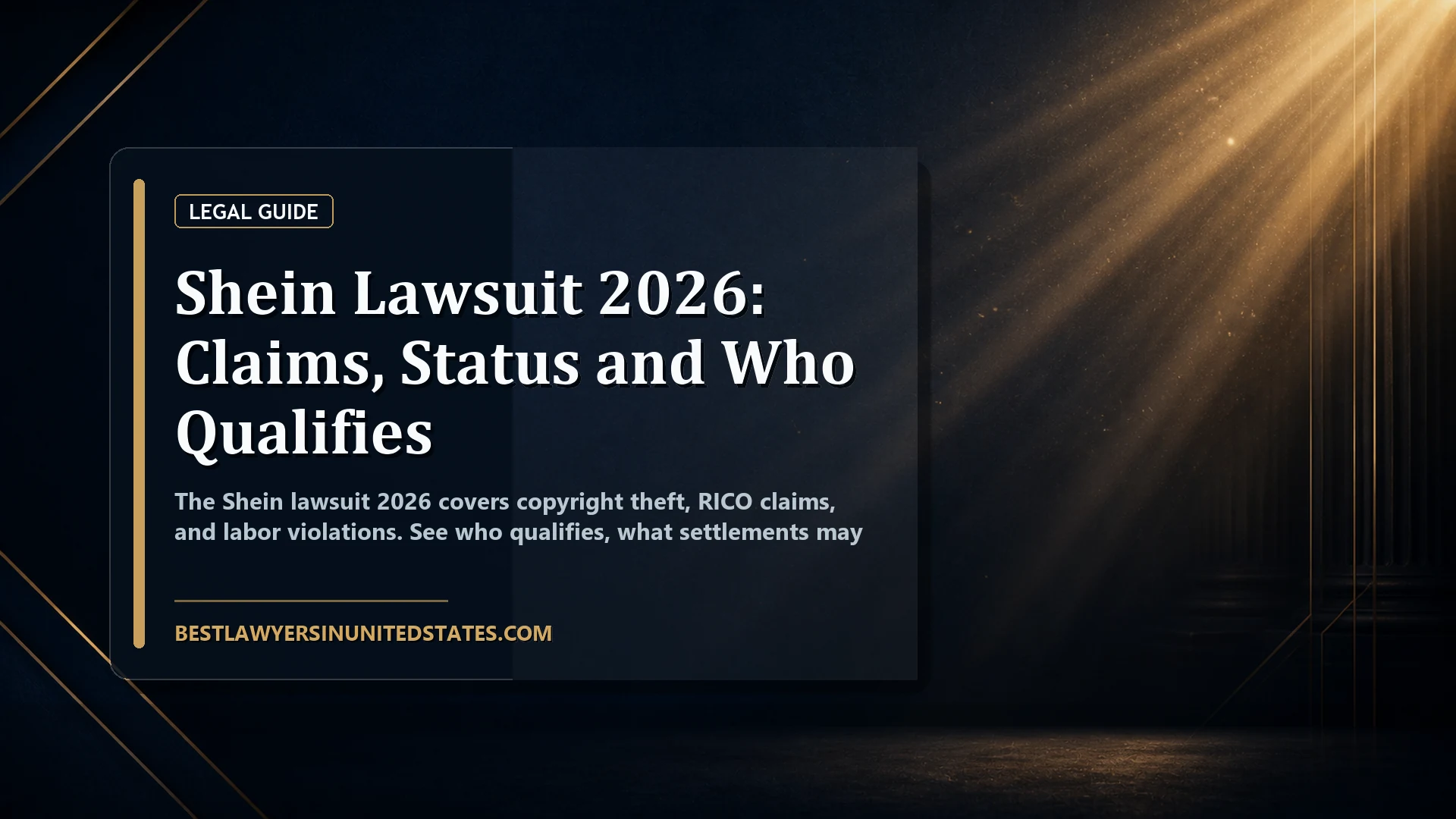 Shein Lawsuit 2026: Claims, Status and Who Qualifies featured legal article image