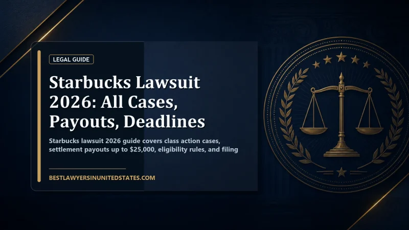 Starbucks Lawsuit 2026: All Cases, Payouts, Deadlines featured legal article image
