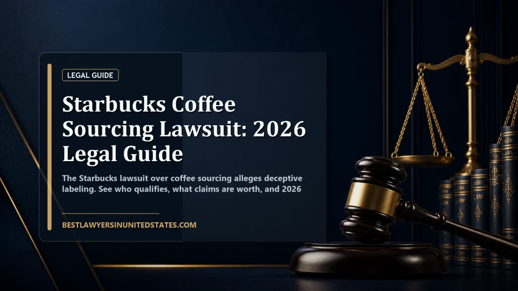 Starbucks Coffee Sourcing Lawsuit: 2026 Legal Guide featured legal article image