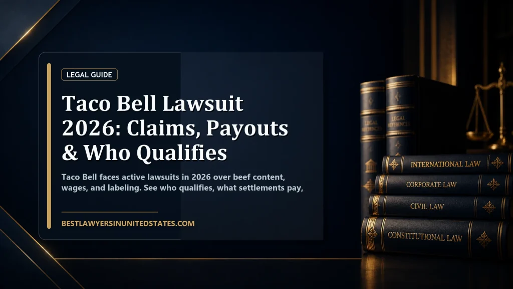 Taco Bell Lawsuit 2026: Claims, Payouts & Who Qualifies featured legal article image
