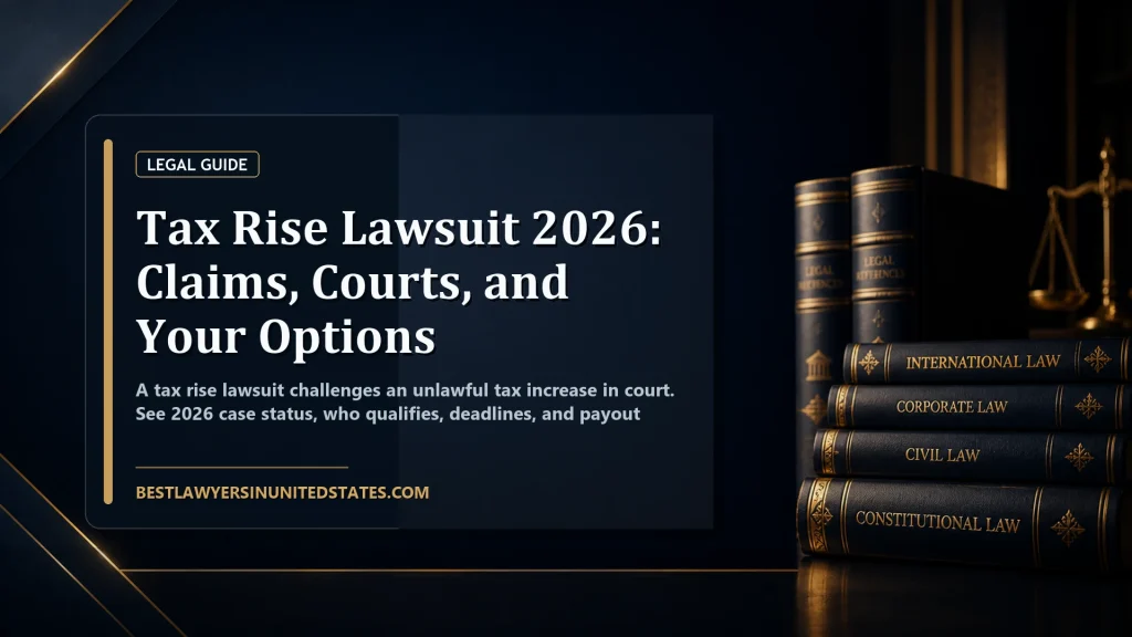 Tax Rise Lawsuit 2026: Claims, Courts, and Your Options featured legal article image