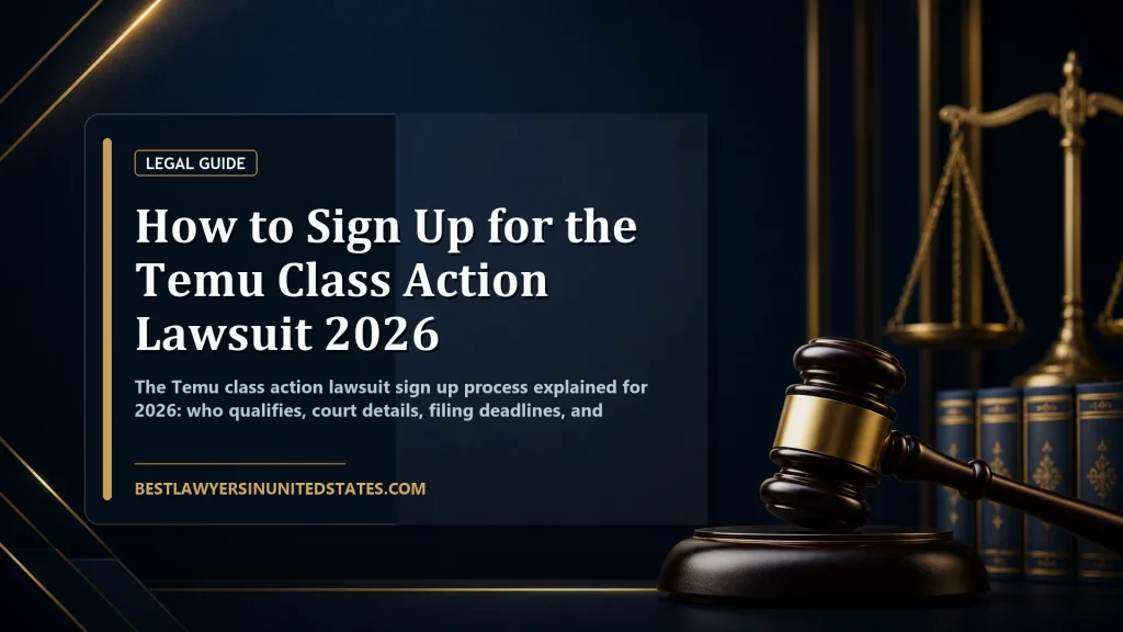 How to Sign Up for the Temu Class Action Lawsuit 2026 featured legal article image